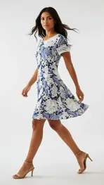 Garde-robe - Kort Kleedje - Marine