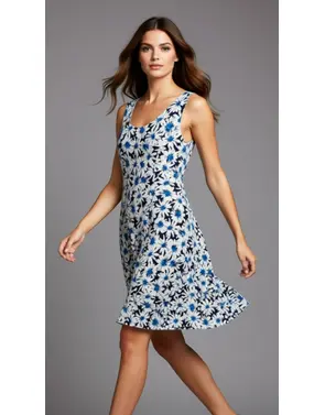 Garde-robe - Kort Kleedje - Marine