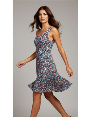 Garde-robe - Kort Kleedje - Blauw