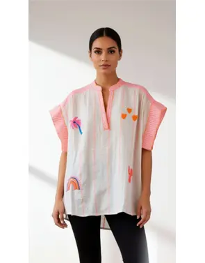 Garde-robe - Blouse - Roze-beige