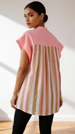 Garde-robe - Blouse - Roze-beige