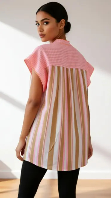 Garde-robe - Blouse - Roze-beige