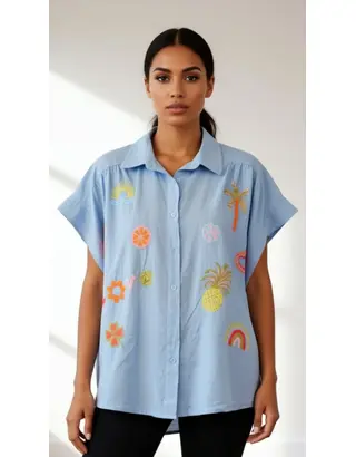 Garde-robe - Blouse - Blauw