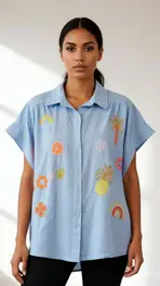 Garde-robe - Blouse - Blauw
