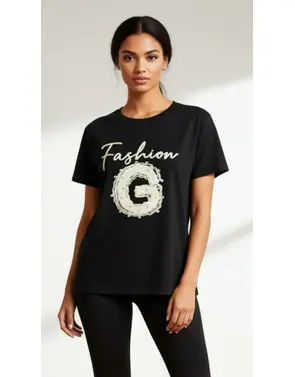 Garde-robe - T-shirt - Zwart