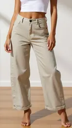 Amelie &amp; Amelie - Lange Broek - Beige