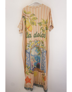 Garde-robe - Lang kleed - Roze-beige