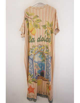 Garde-robe - Lang kleed - Roze-beige