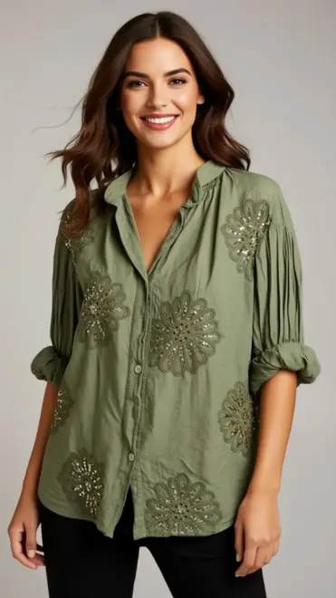 Garde-robe - Blouse - Kaki