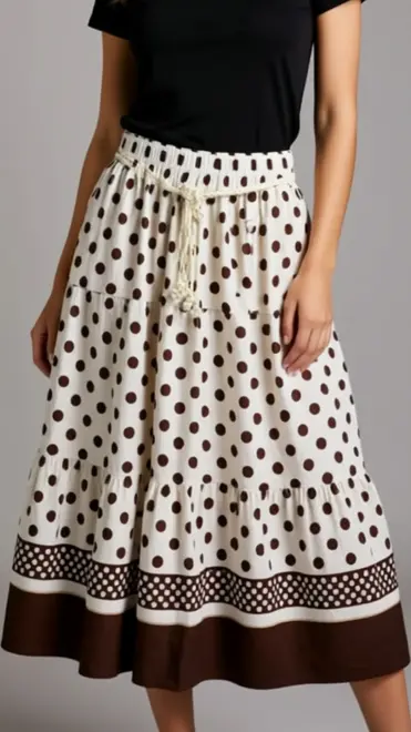 Garde-robe - Lange Rok - Beige