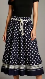 Garde-robe - Lange Rok - Marine