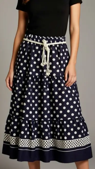 Garde-robe - Lange Rok - Marine
