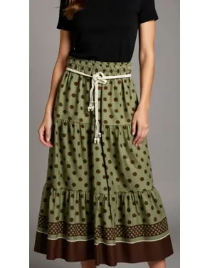 Garde-robe - Lange Rok - Groen