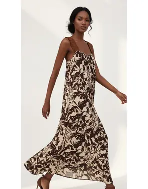 Garde-robe - Lang kleed - Beige-bruin