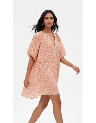 Garde-robe - Kort Kleedje - Fushia-oranje