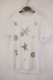 Garde-robe - T-shirt - Groen-ecru