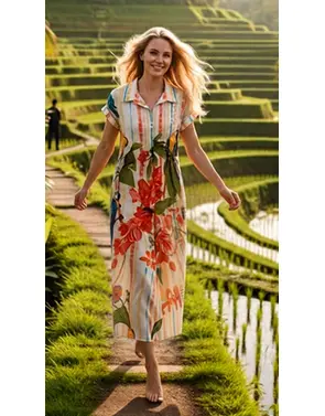 Garde-robe - Lang kleed - Multicolor
