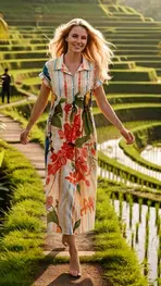 Garde-robe - Lang kleed - Multicolor