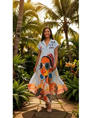 Garde-robe - Lang kleed - Multicolor