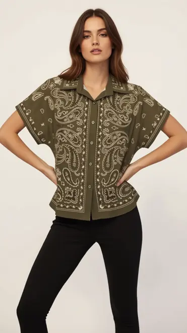 Garde-robe - Blouse - Kaki