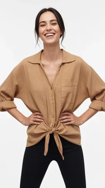 Garde-robe - Blouse - Camel