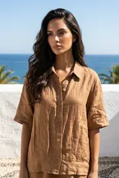 Garde-robe - Blouse - Camel