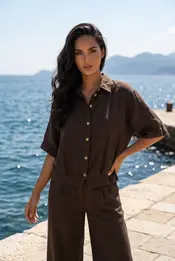Garde-robe - Blouse - Bruin