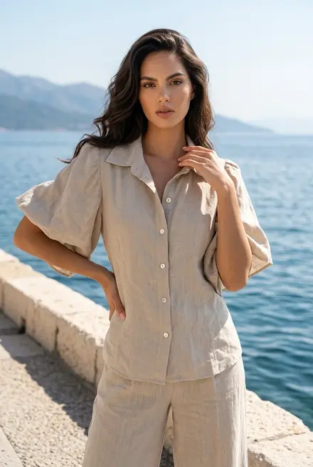 Garde-robe - Blouse - Taupe