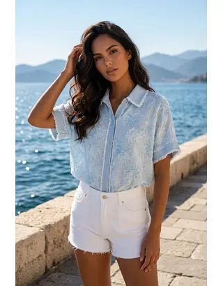 Garde-robe - Blouse - Blauw
