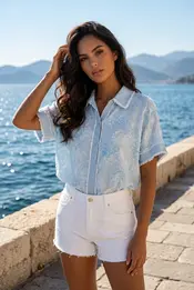 Garde-robe - Blouse - Blauw