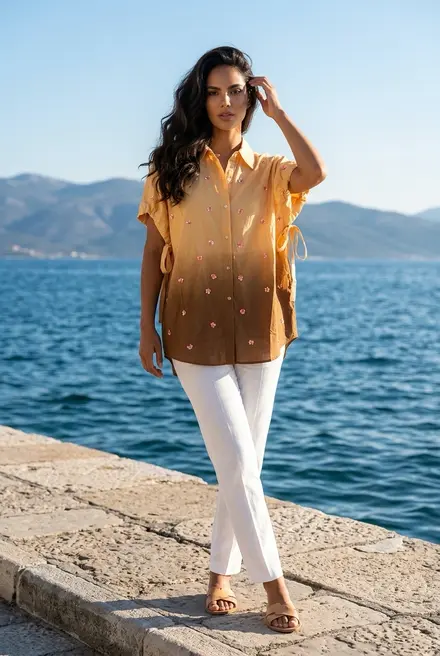 Garde-robe - Blouse - Beige-bruin