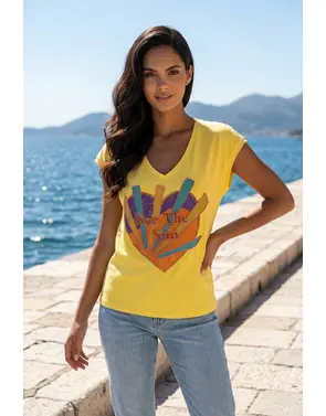 Garde-robe - T-shirt - Geel