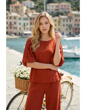 Garde-robe - Top - Donker oranje