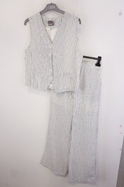 Garde-robe - Twin-set - Wit-blauw