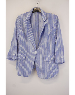 Garde-robe - Blazer - Wit-blauw