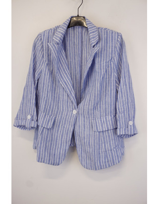 Garde-robe - Blazer - Wit-blauw