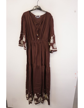 Garde-robe - Lang kleed - Bruin