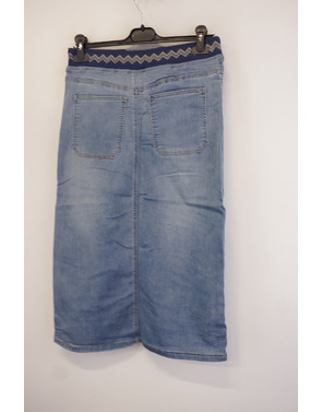 Garde-robe - Halflange Rok - Jeans licht