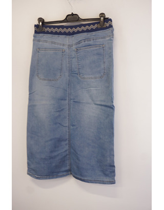 Garde-robe - Halflange Rok - Jeans licht