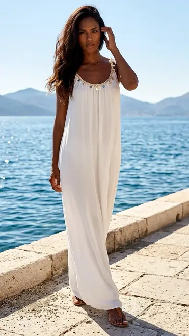 Garde-robe - Lang kleed - Wit