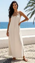 Garde-robe - Lang kleed - Beige