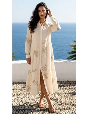 Garde-robe - Lang kleed - Beige