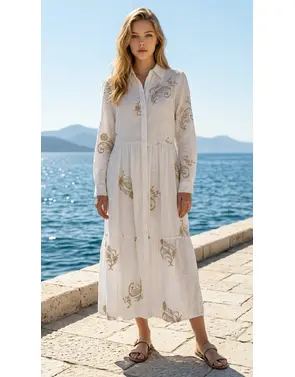 Garde-robe - Lang kleed - Wit
