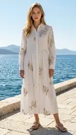 Garde-robe - Lang kleed - Wit