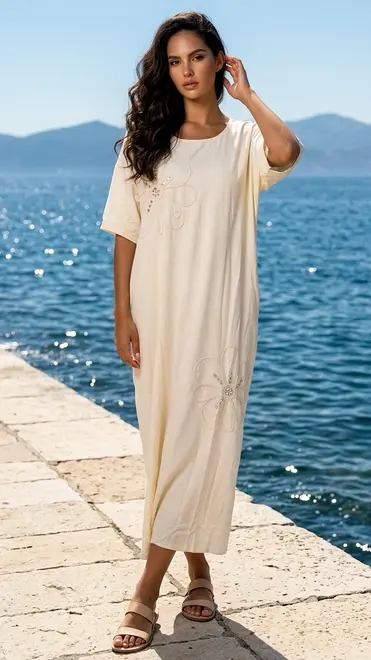 Garde-robe - Lang kleed - Beige