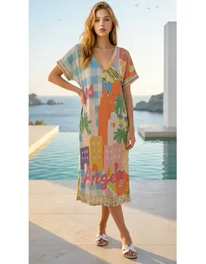 Garde-robe - Lang kleed - Multicolor