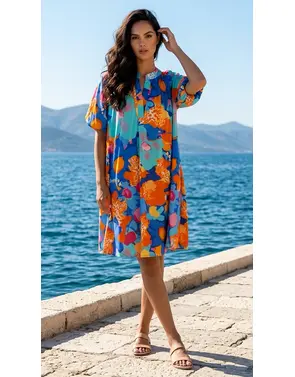 Garde-robe - Kort Kleedje - Blauw