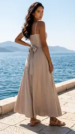 Garde-robe - Lang kleed - Taupe
