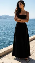 Garde-robe - Lang kleed - Zwart