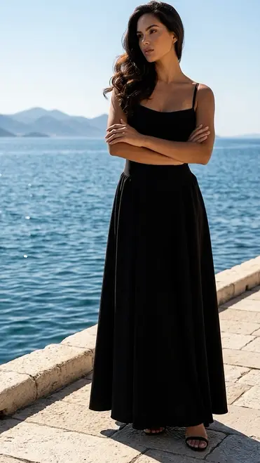 Garde-robe - Lang kleed - Zwart